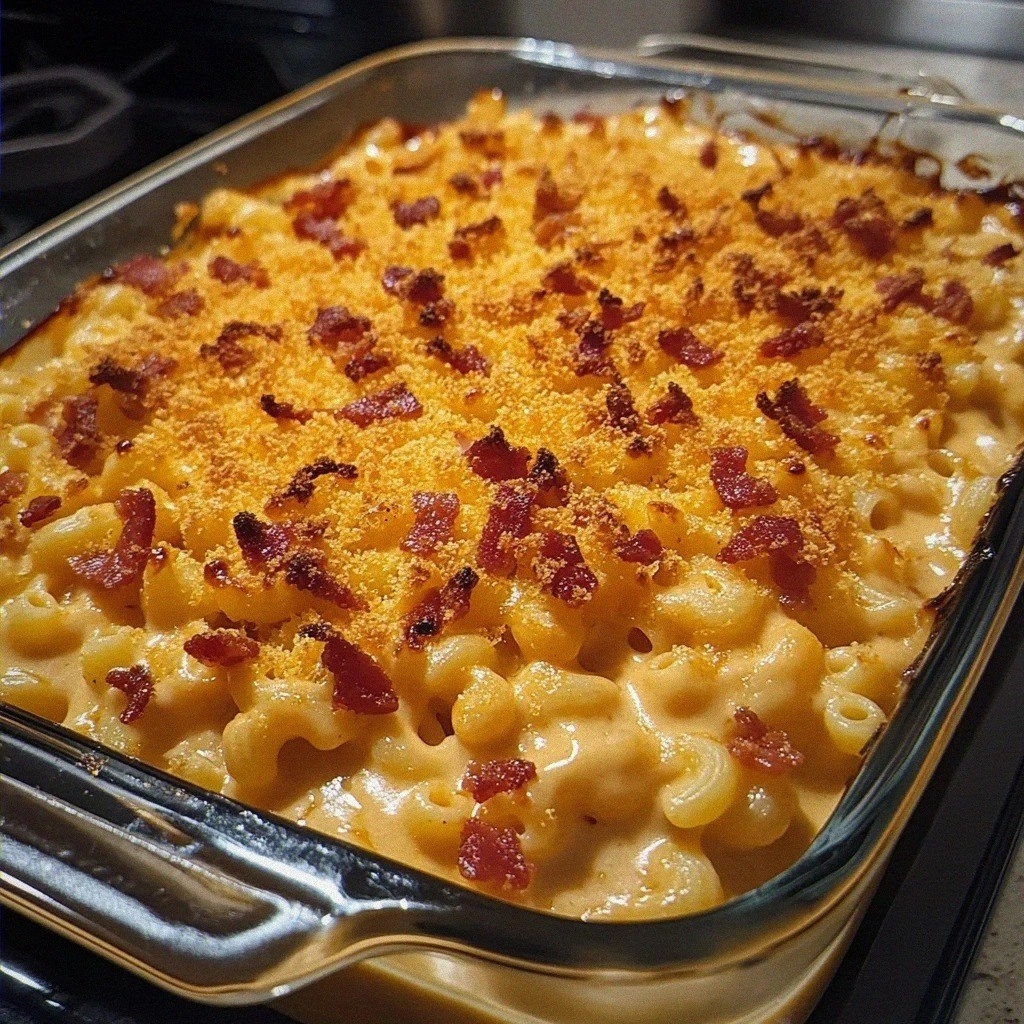 How to Make Creamy BBQ Bacon Mac and Cheese Casserole
