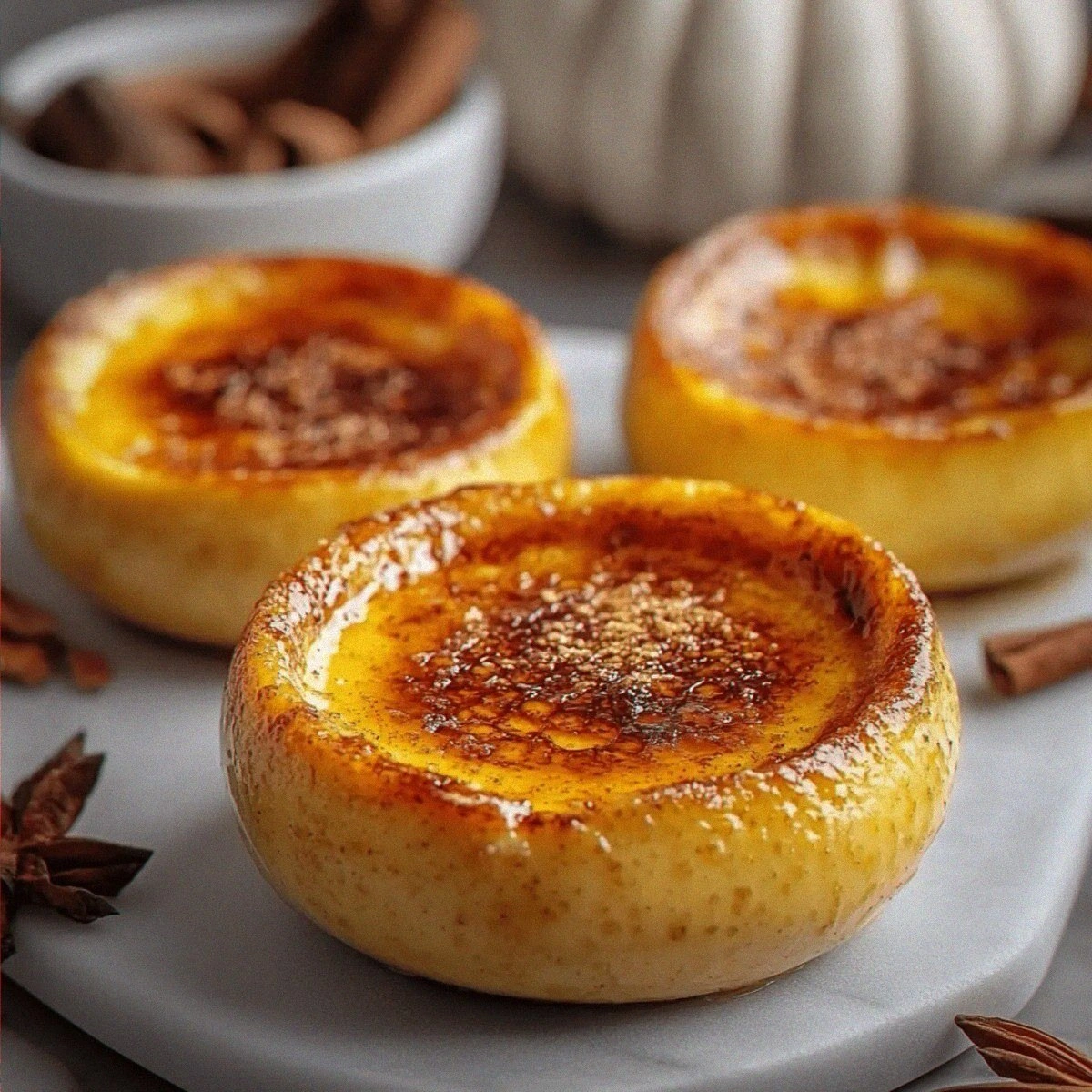 Indulgent Pumpkin Spice Crème Brûlée for Cozy Moments