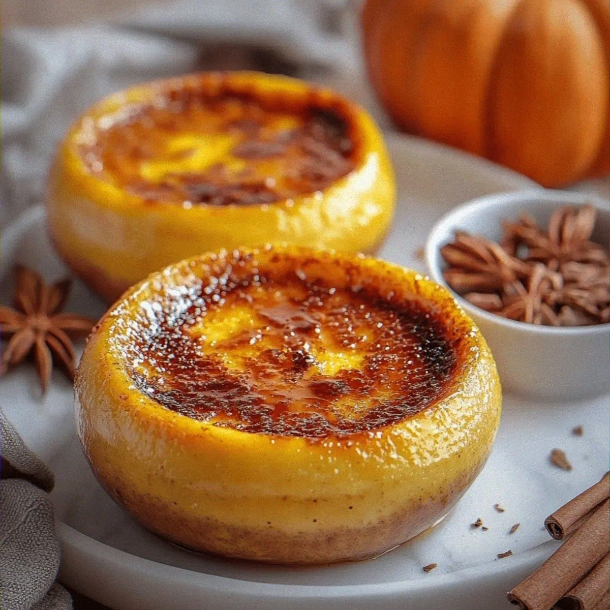 Indulgent Pumpkin Spice Crème Brûlée for Cozy Moments