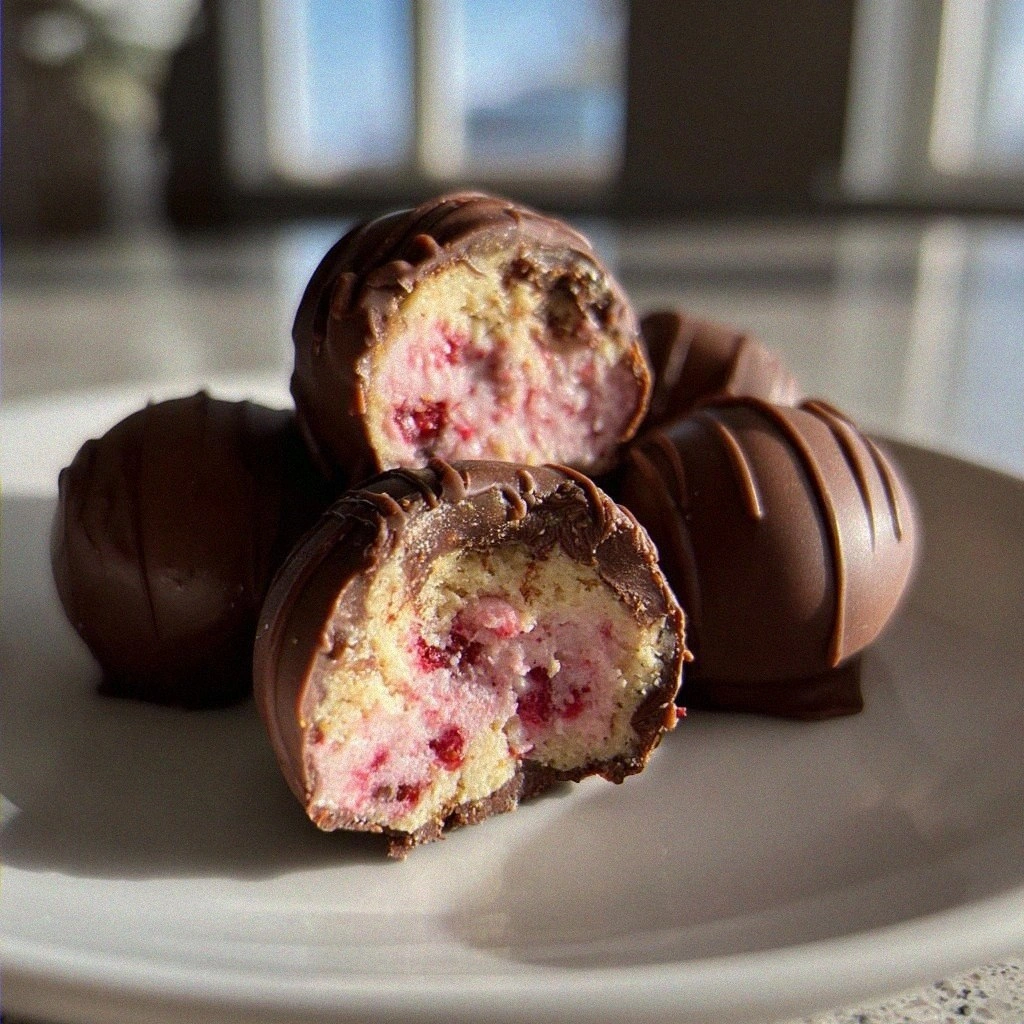 Irresistible Strawberry Cheesecake Truffles in 4 Easy Steps
