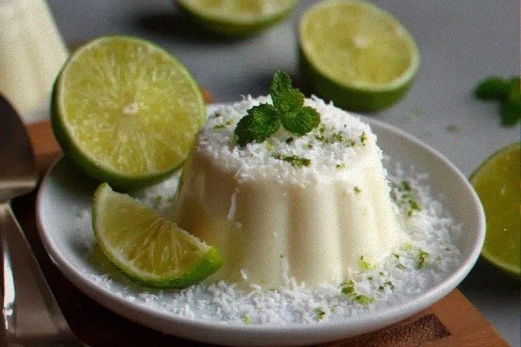 Key Lime Coconut Panna Cotta