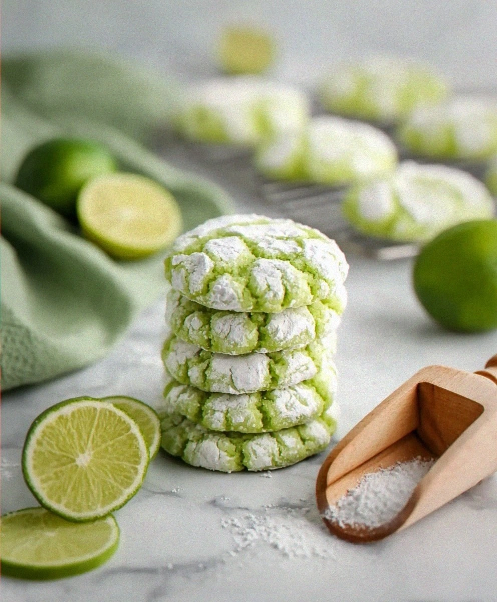Lime Crinkle Cookies