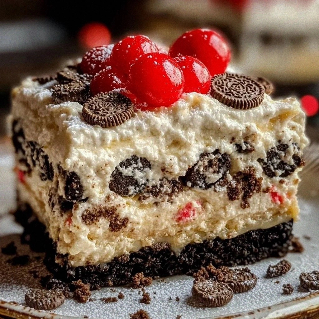 No-Bake Christmas Oreo Lasagna: Irresistible Treat