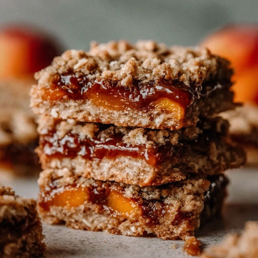 PEACH BARS: HEAVENLY & EASY
