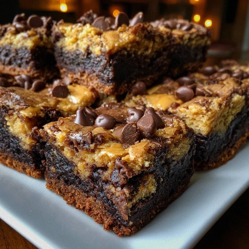 Peanut Butter Cookie Dough Brownies
