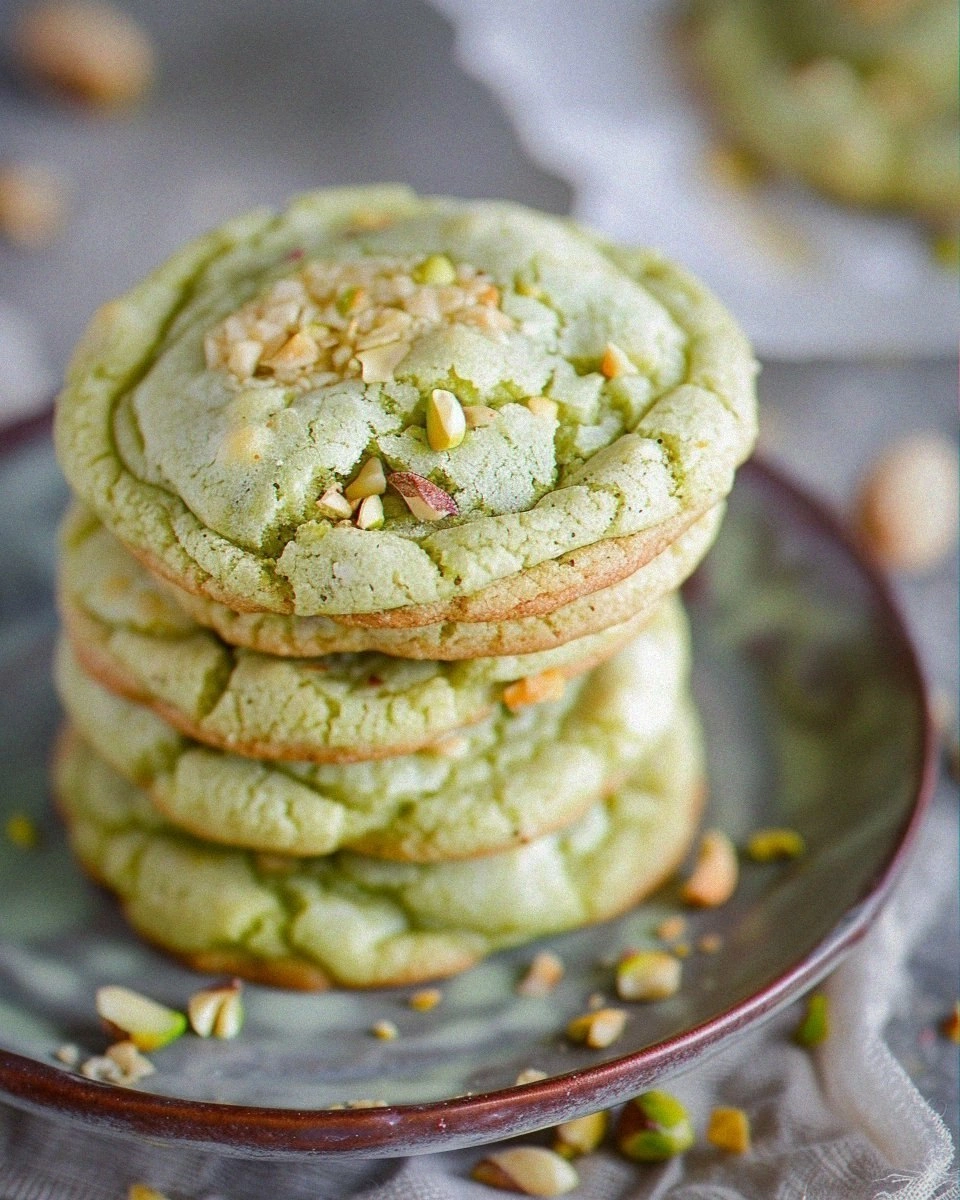 Pistachio Pudding Cookies
