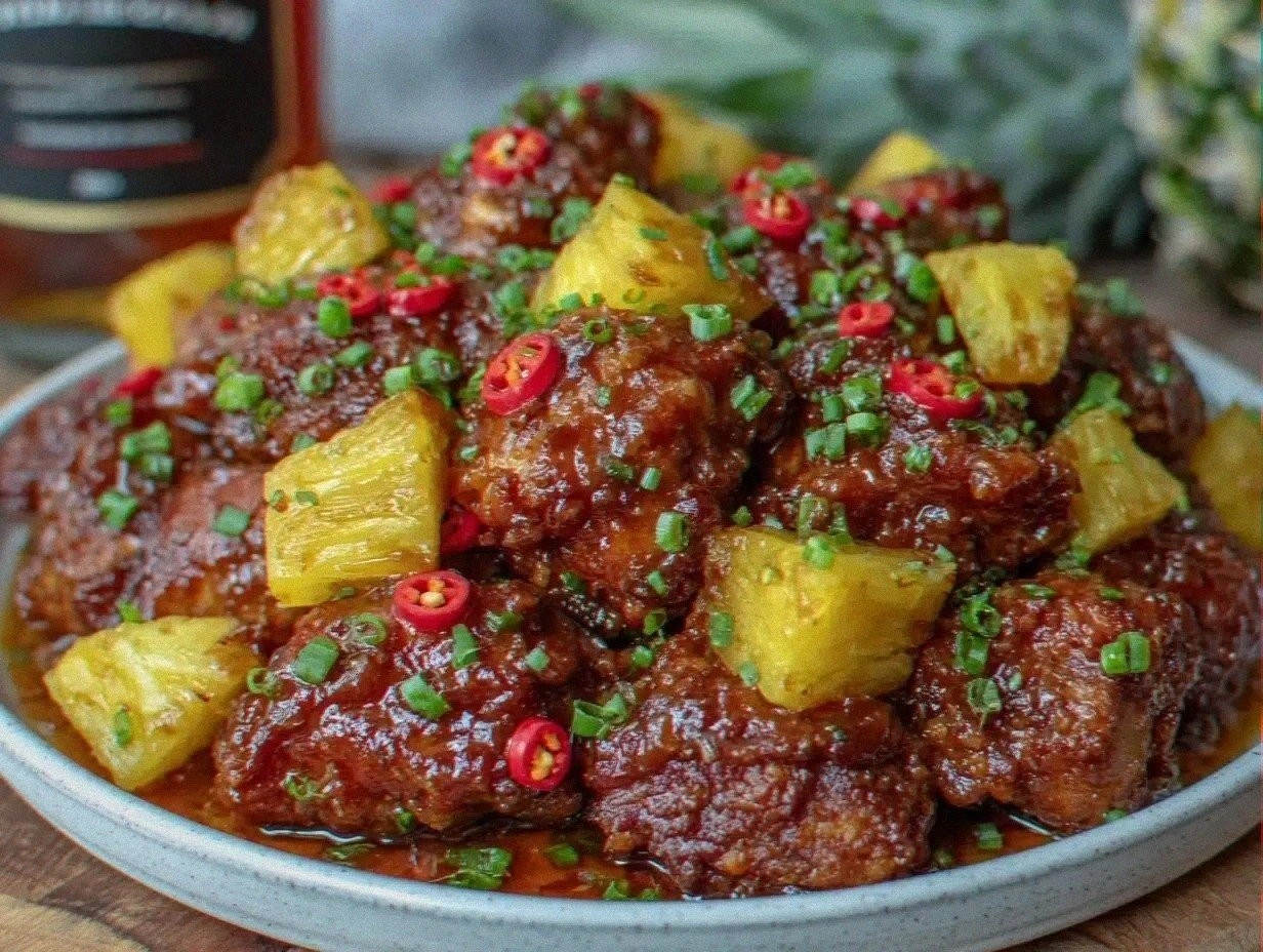 Savory Bourbon Chicken Recipe: Easy Caramelized Pineapple Dinner