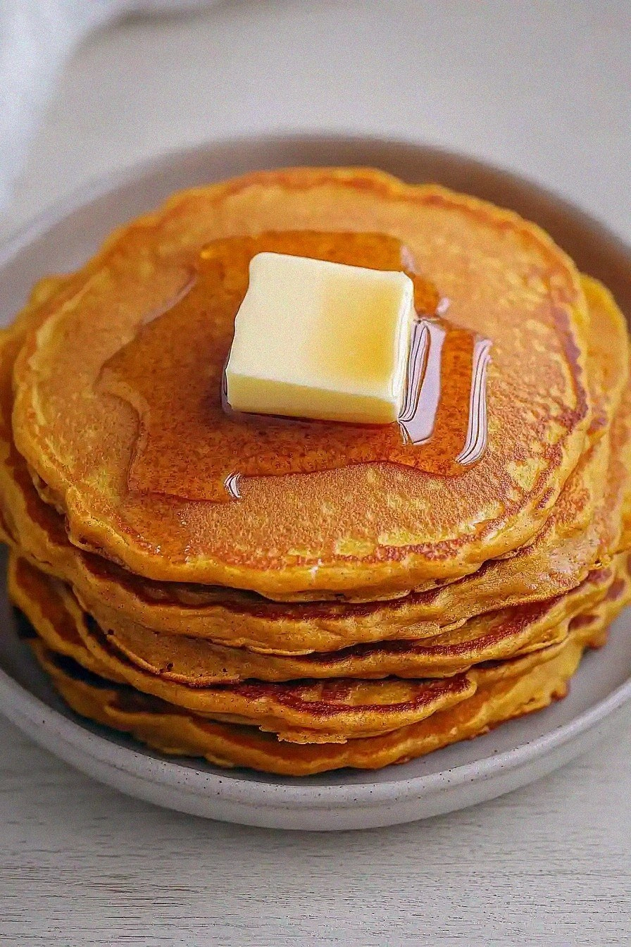 Sweet Einkorn Pumpkin Pancakes