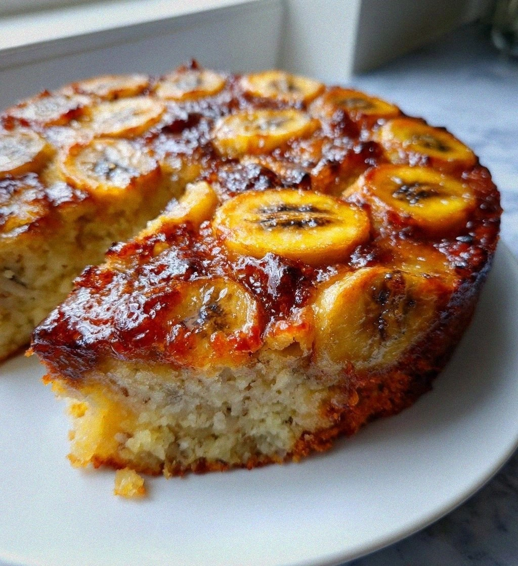 Upside Down Banana Bread Cake