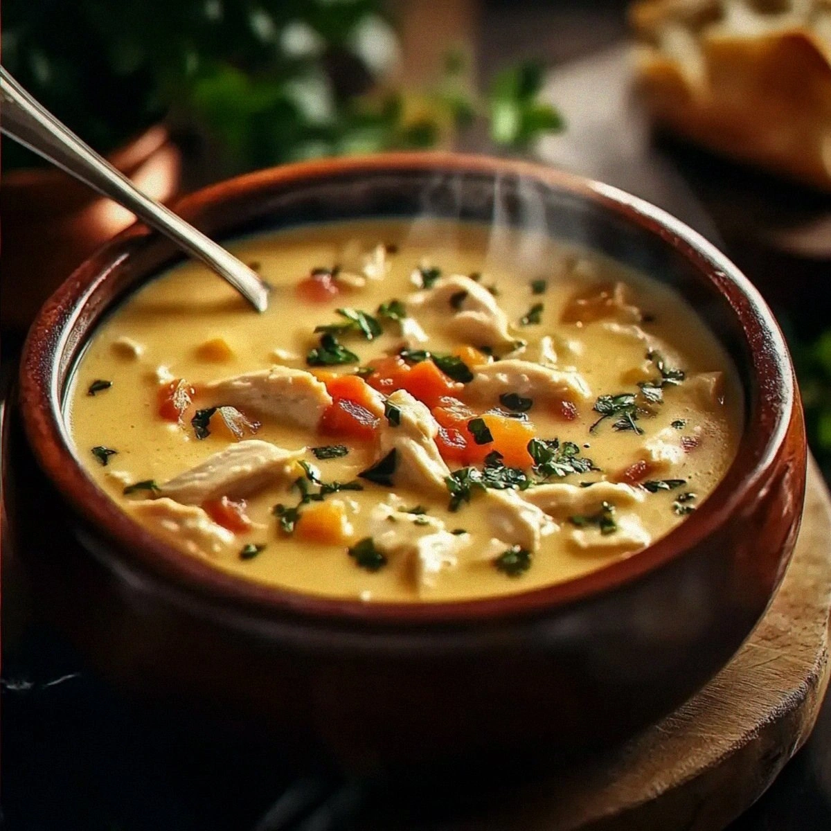 Creamy Tuscan Chicken Soup That's Pure Comfort in a Bowl