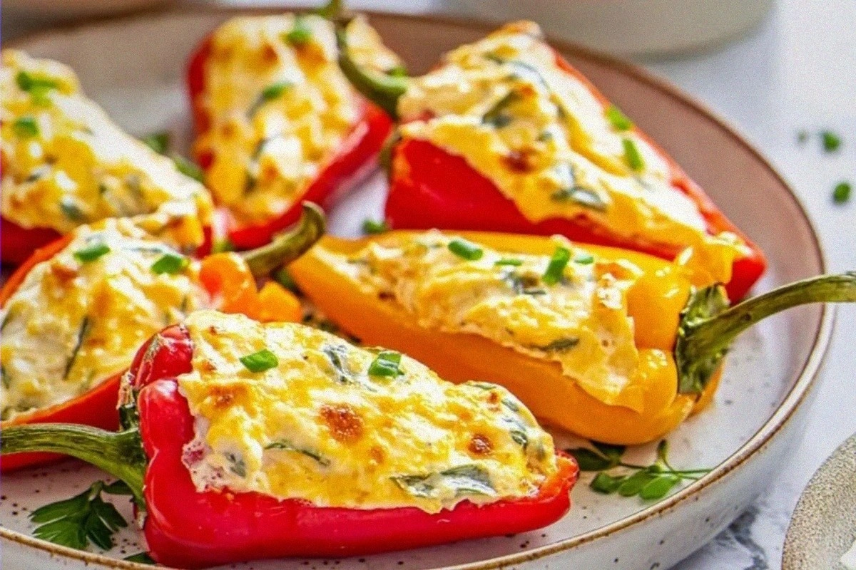 Easy Cream Cheese Stuffed Peppers Appetizer