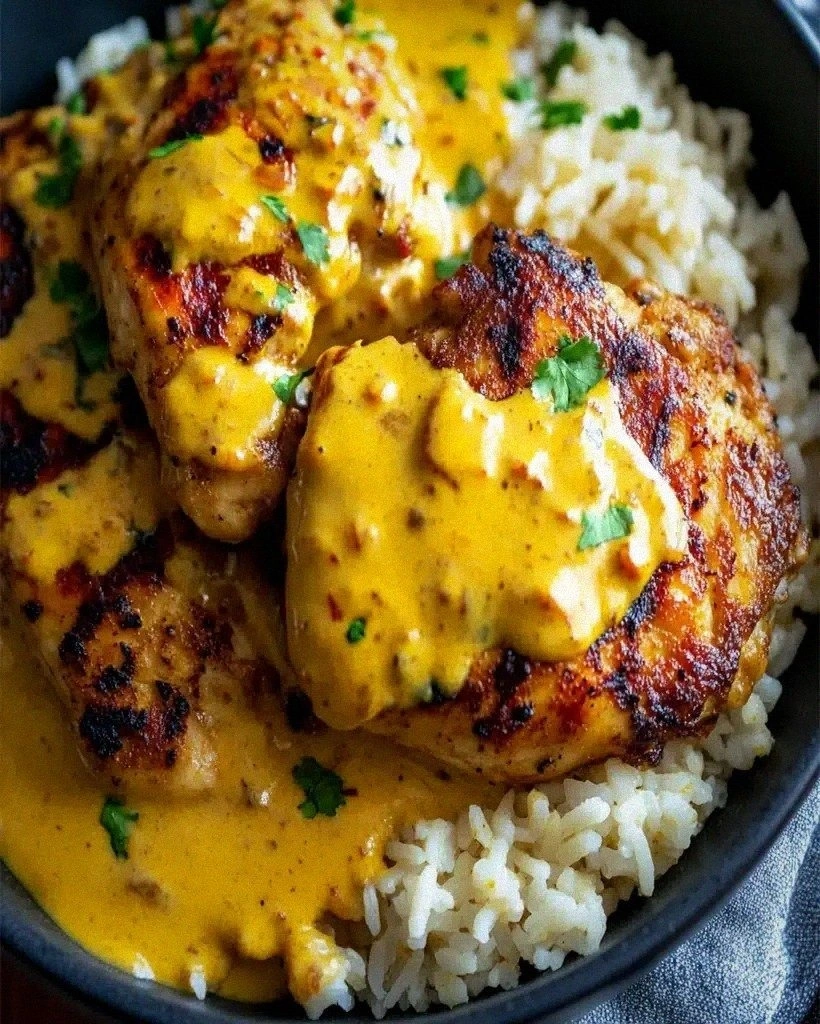 Creamy Peri-Peri Chicken with Rice – Flavorful Dinner Recipe