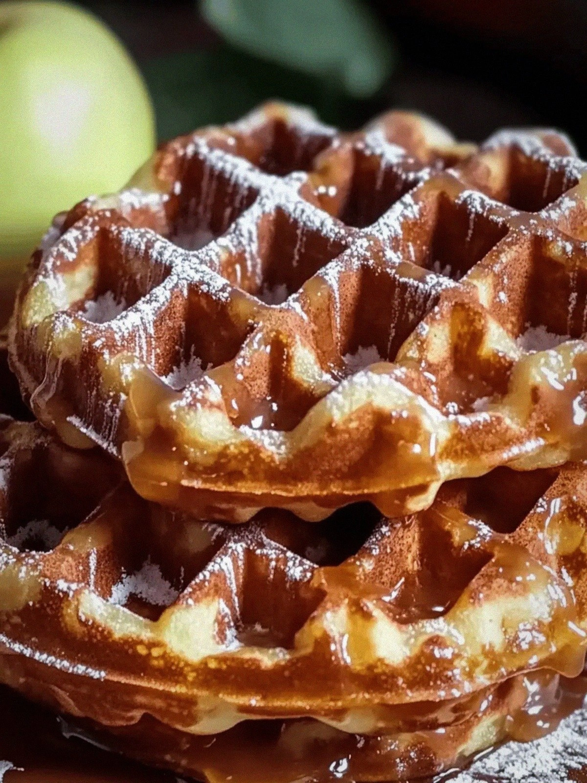 Delicious Apple Fritter Waffle Donuts in Under 30 Minutes