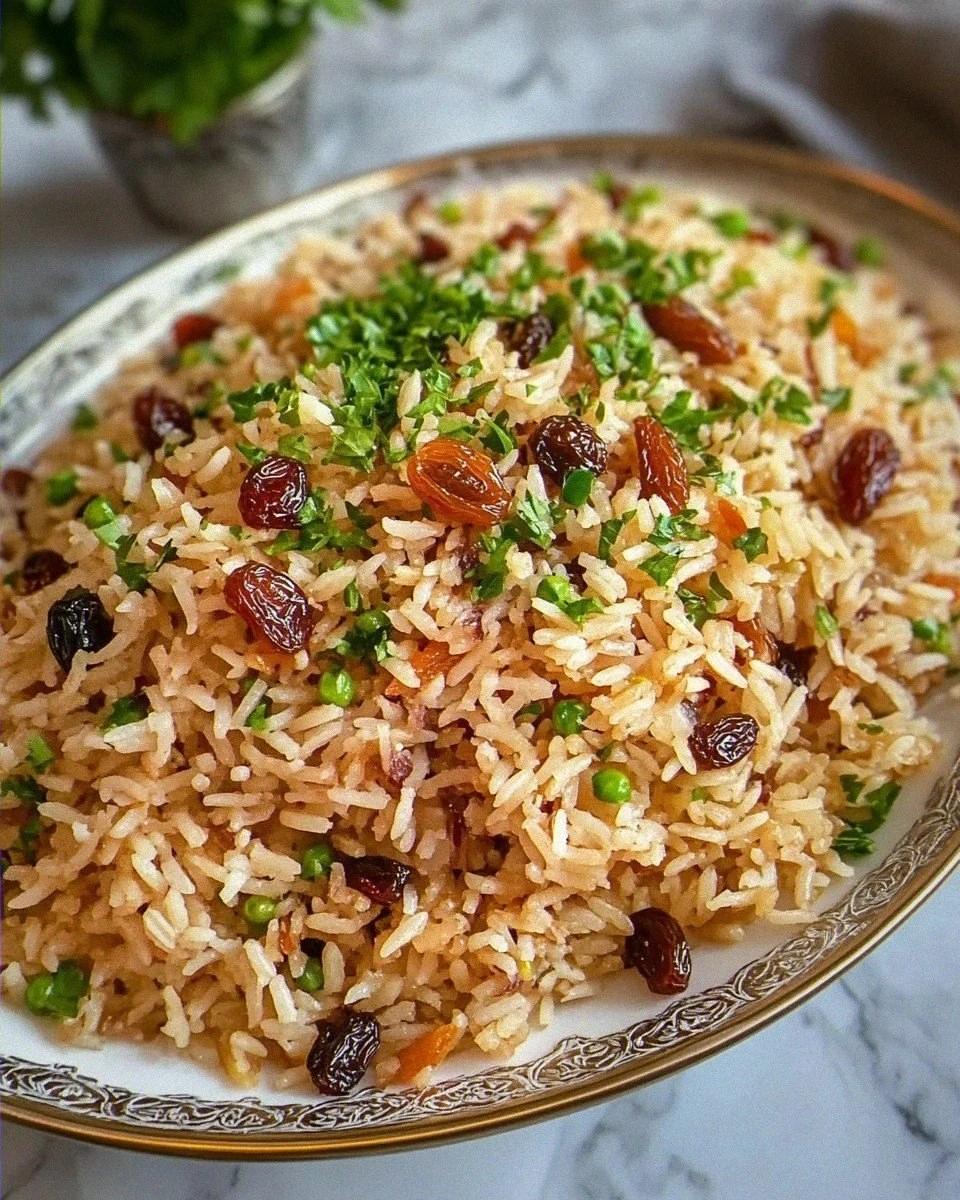 rice pilaf with Raisins and Dates