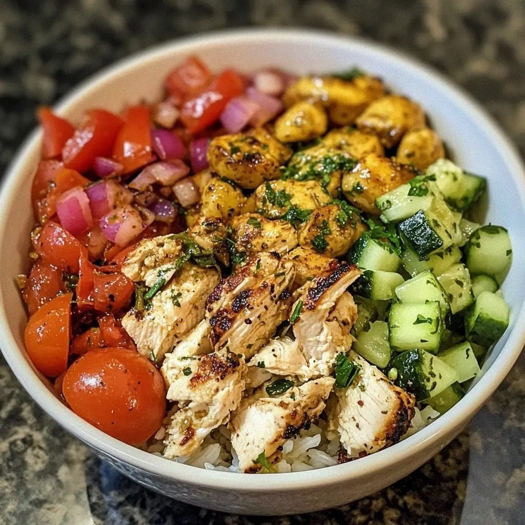Mediterranean Chicken Bowl: A Flavorful Healthy Delight!