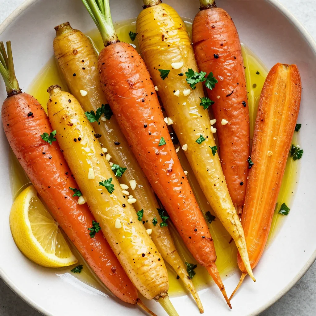 batch cooked garlic lemon roasted root vegetables for easy family meals