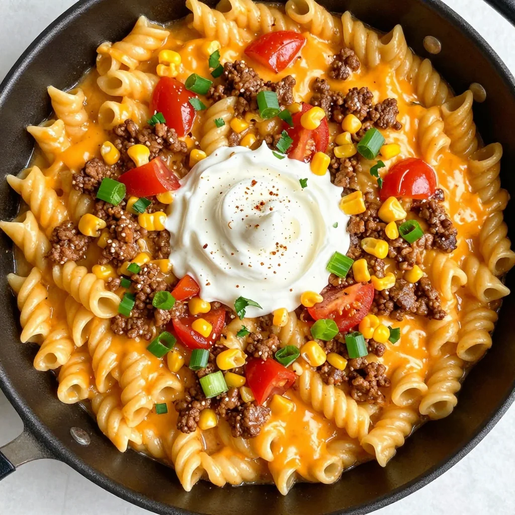 Budget Cheesy Taco Pasta for Weeknight Family Win