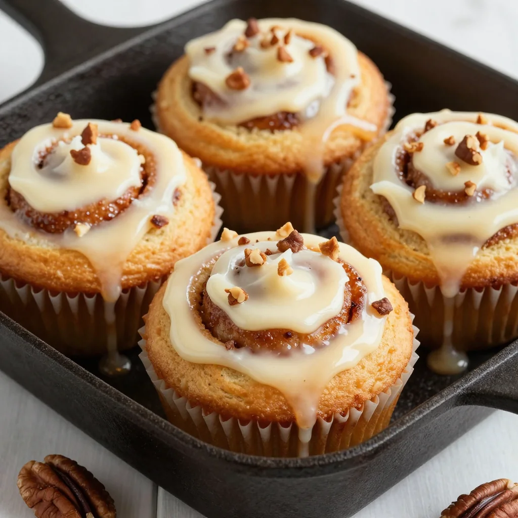 Cinnamon Roll Muffins for a Sweet NFL Playoff Breakfast
