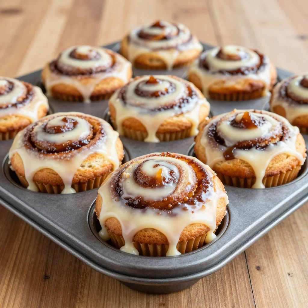Cinnamon Roll Muffins for a Sweet NFL Playoff Breakfast
