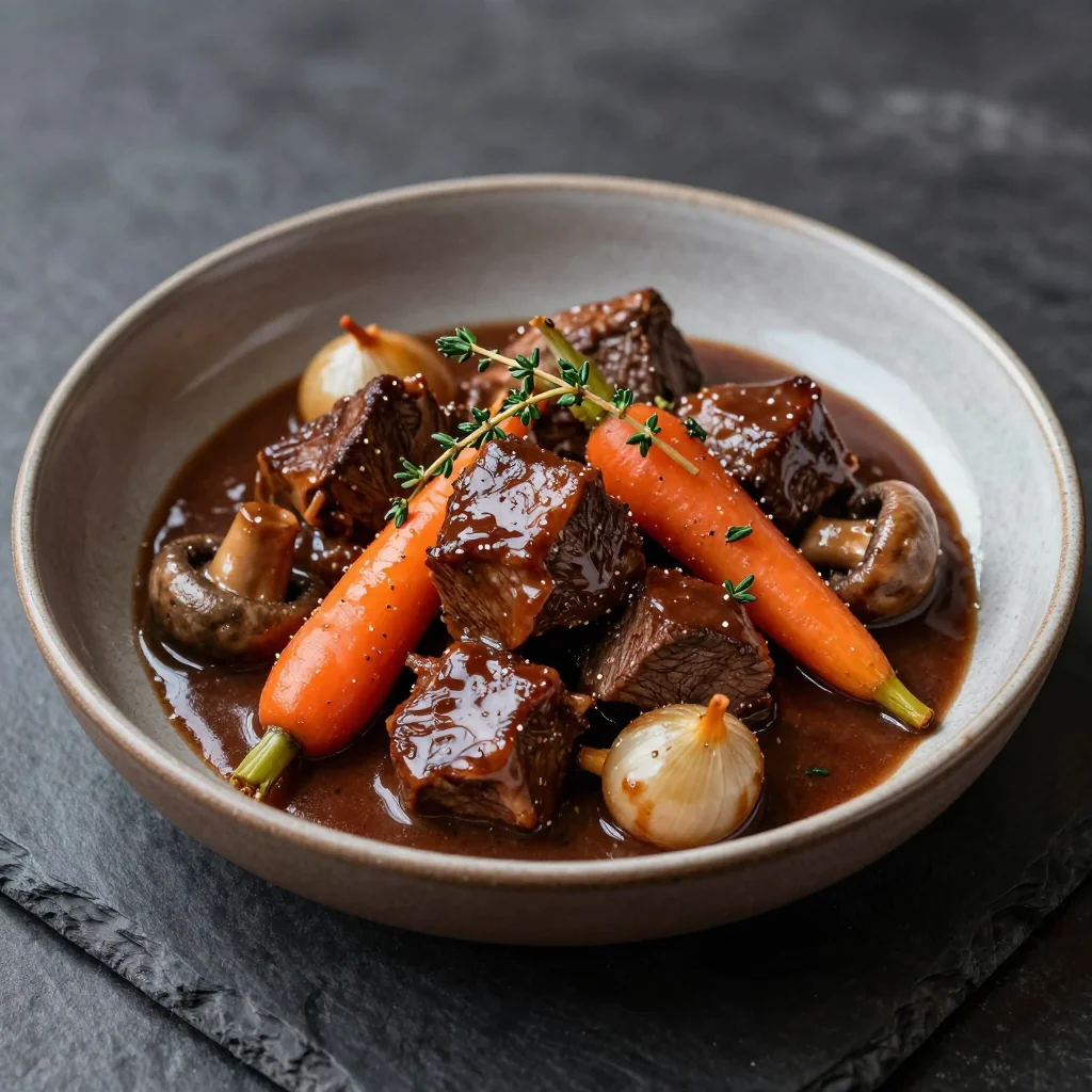 Cozy Beef Bourguignon Stew for a Fancy January Night