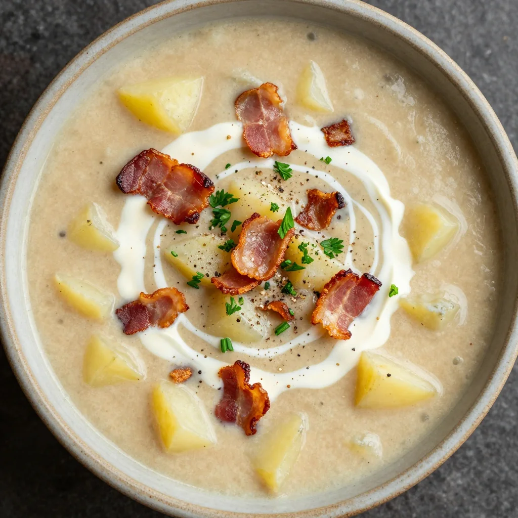 Cozy Creamy Potato Soup with Bacon for Cozy Nights