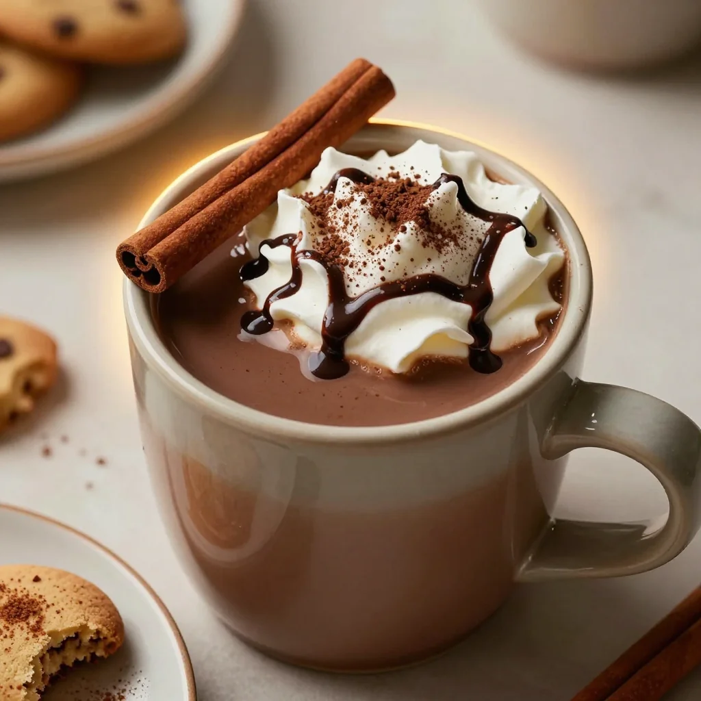 Cozy Homemade Hot Chocolate With Cinnamon
