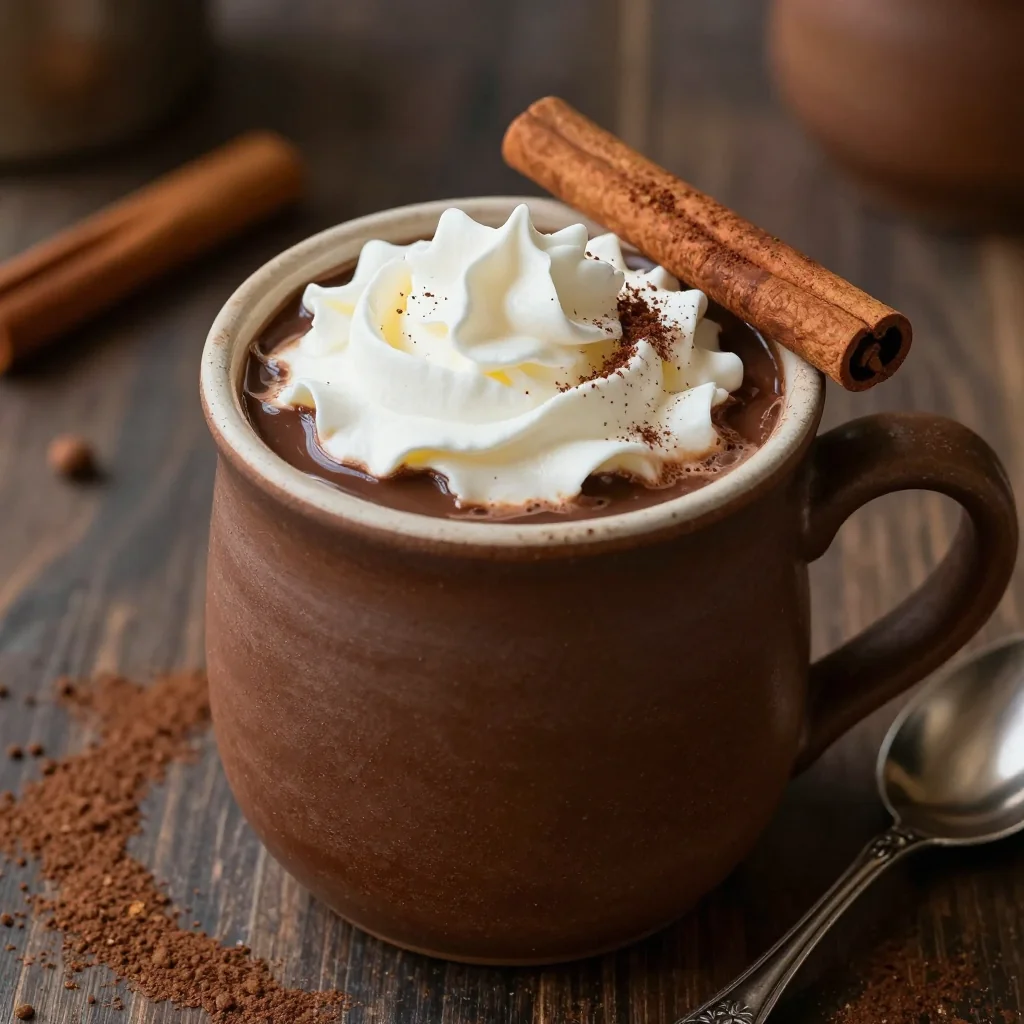 Cozy Homemade Hot Chocolate With Cinnamon