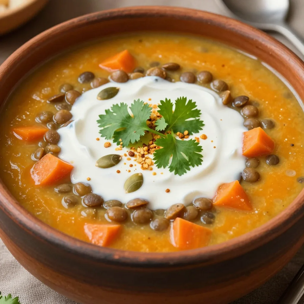 cozy one pot lentil and carrot soup for winter family suppers