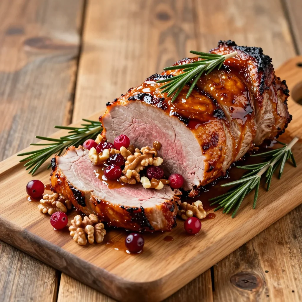 cranberry and walnut stuffed pork tenderloin for special occasion meals