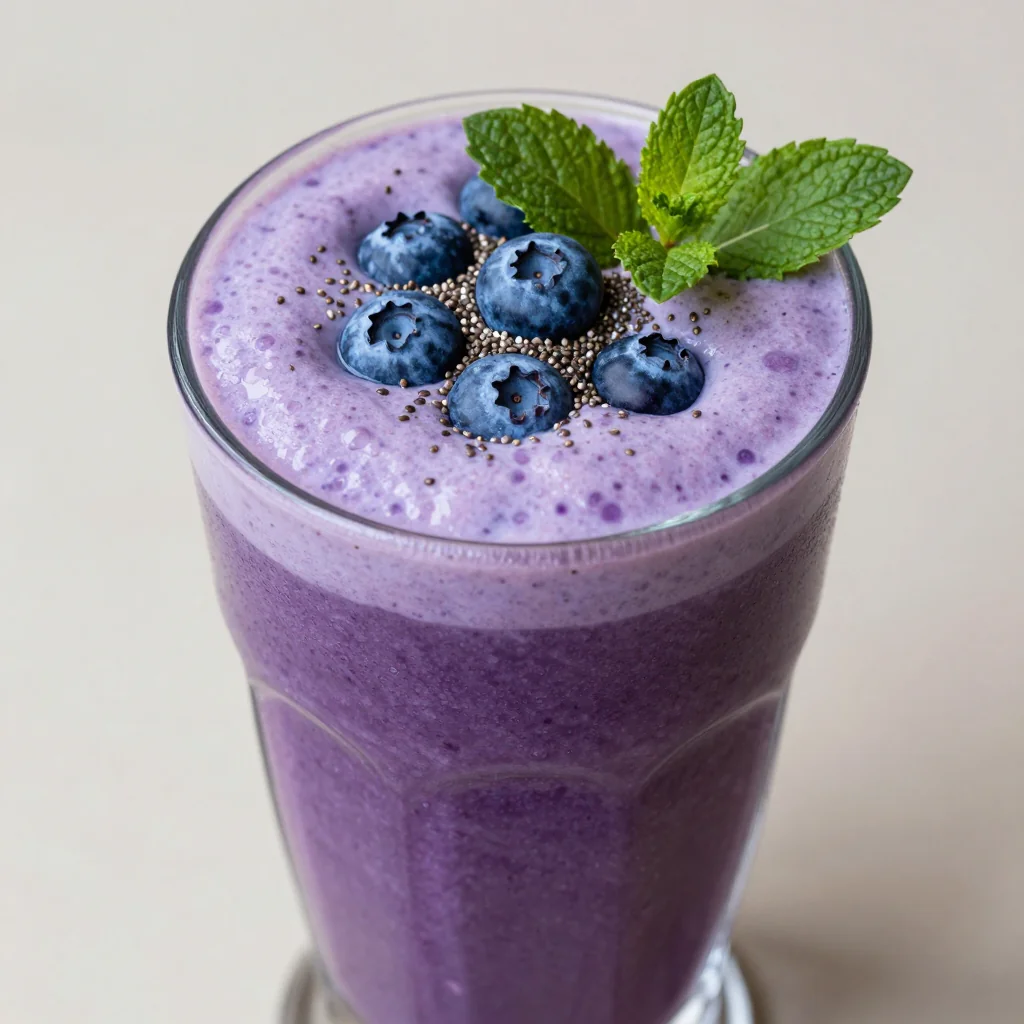 Creamy Blueberry Acai Smoothie for Detox January