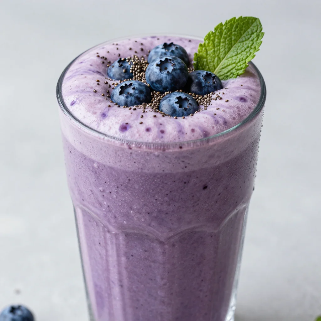 Creamy Blueberry Acai Smoothie for Detox January