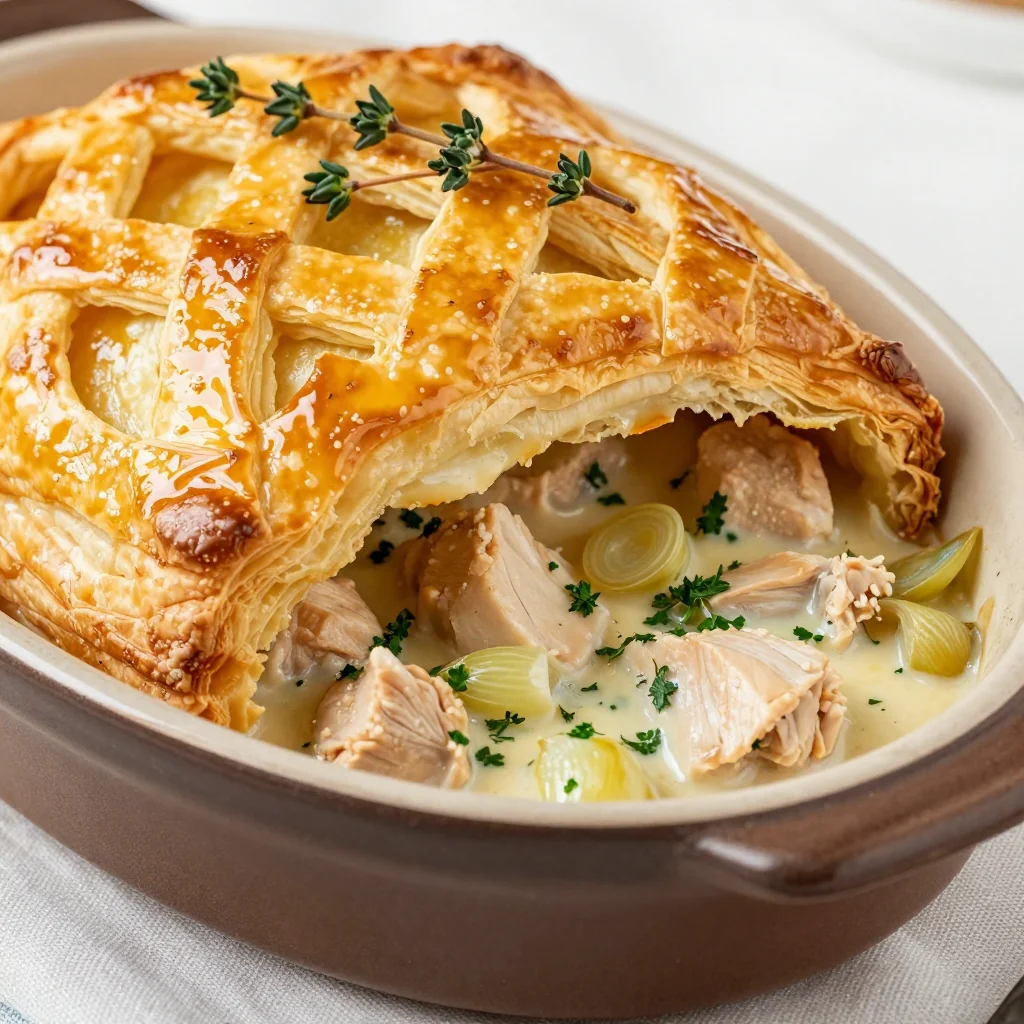 Creamy Chicken And Leek Pie Healthy Crust