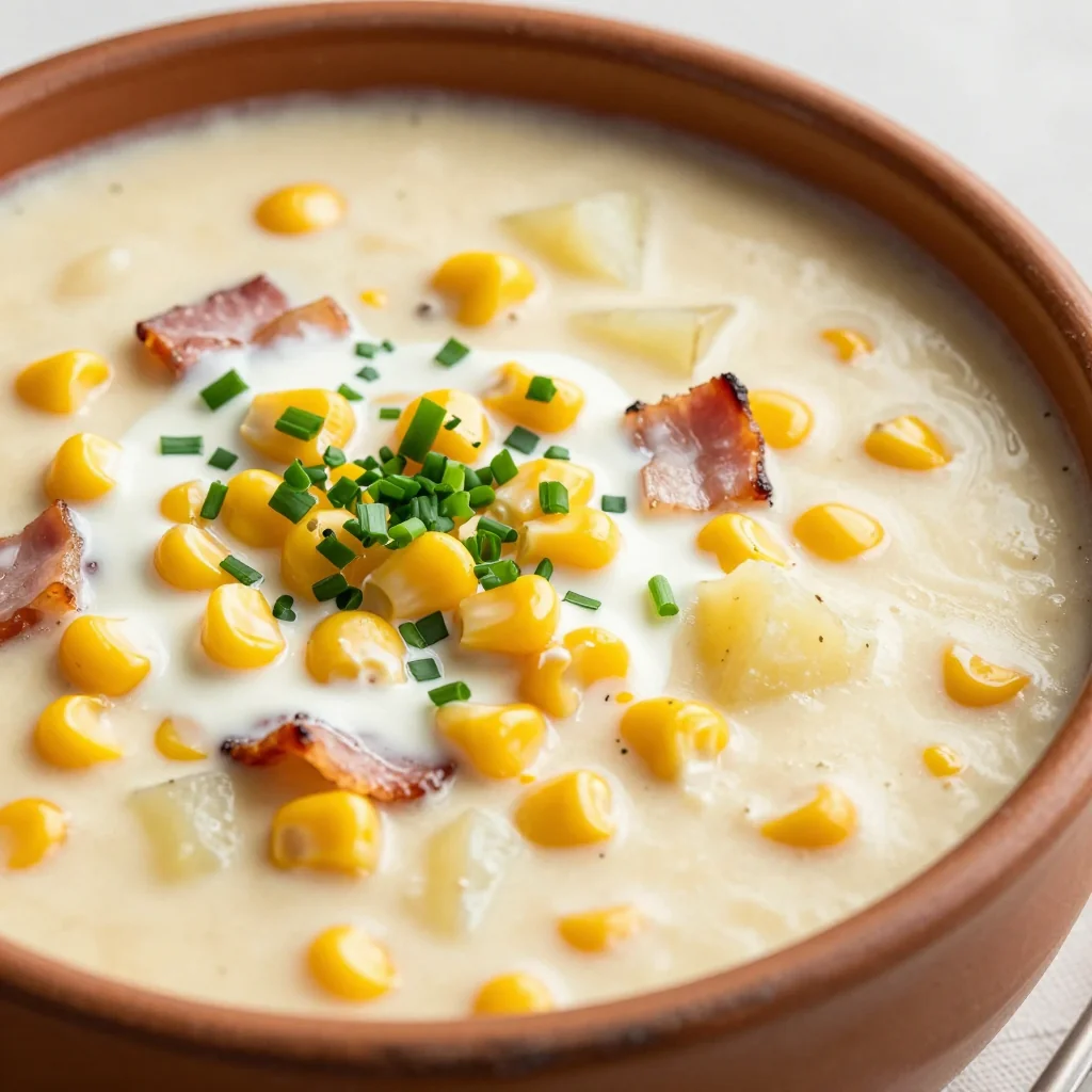 Creamy Corn Chowder for a Sweet Winter Soup