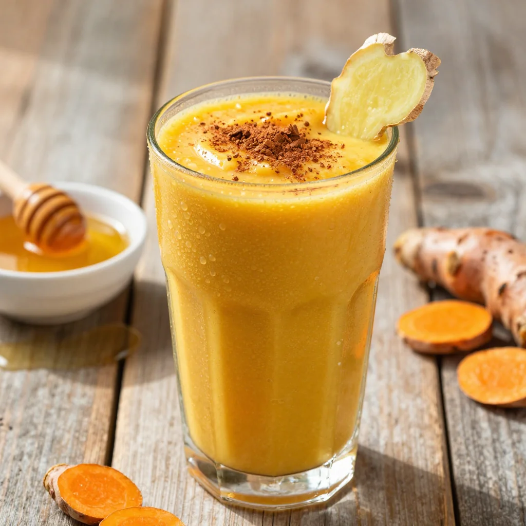 Creamy Ginger Turmeric Smoothie for Immune Support