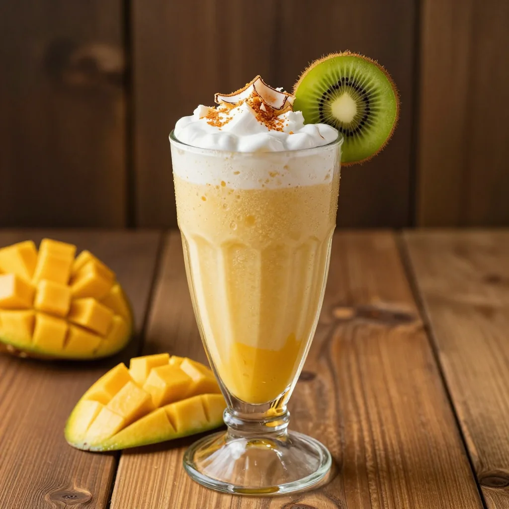 Creamy Tropical Smoothie for Winter Vitamin Boost