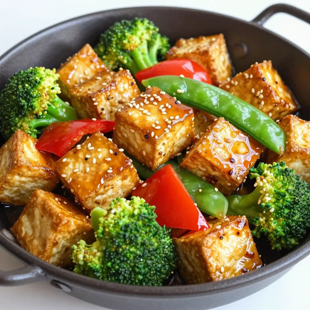 Crispy Keto Tofu Stir Fry for a Plant Based Meal Prep