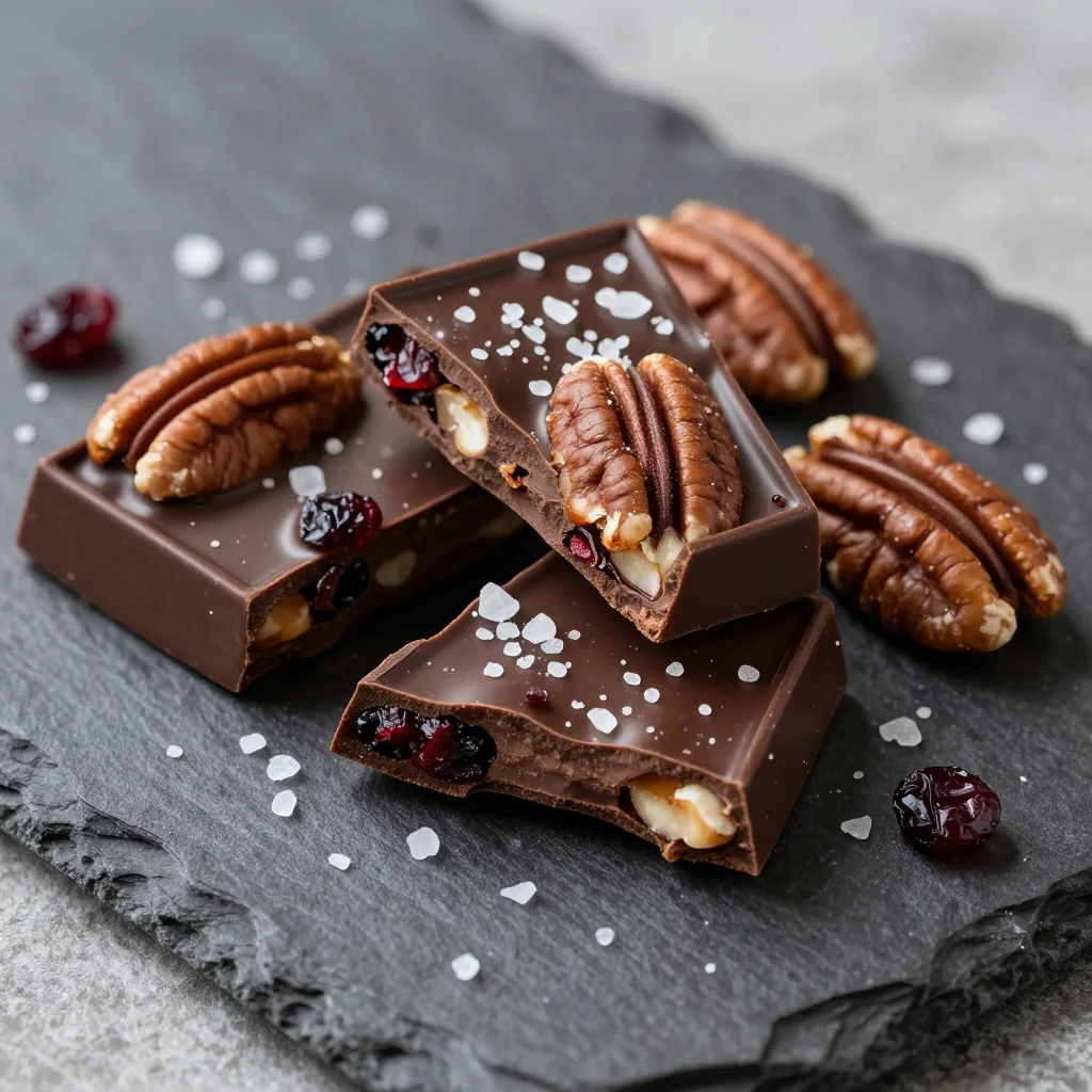 decadent dark chocolate and sea salt bark for edible christmas gifts