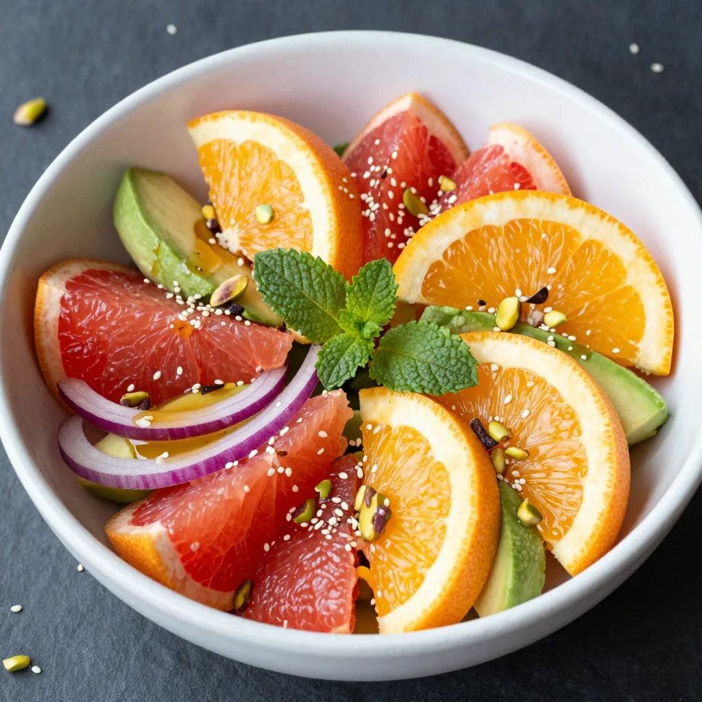 detox citrus salad with oranges and grapefruit for new year clean eating
