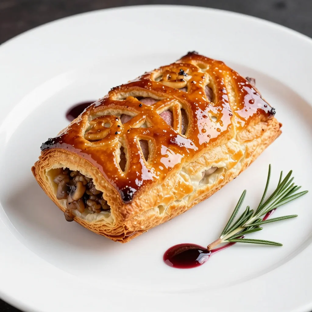 festive beef wellington with mushroom duxelles for special occasion dinners