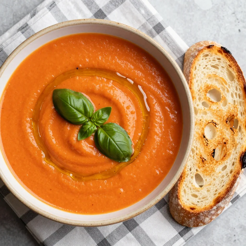 Freezer-Friendly Creamy Tomato Basil Soup Vegan