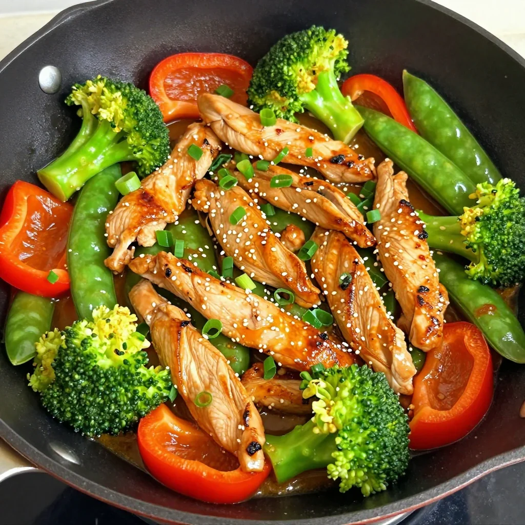 Healthy Chicken and Vegetable Stir Fry for Dinner