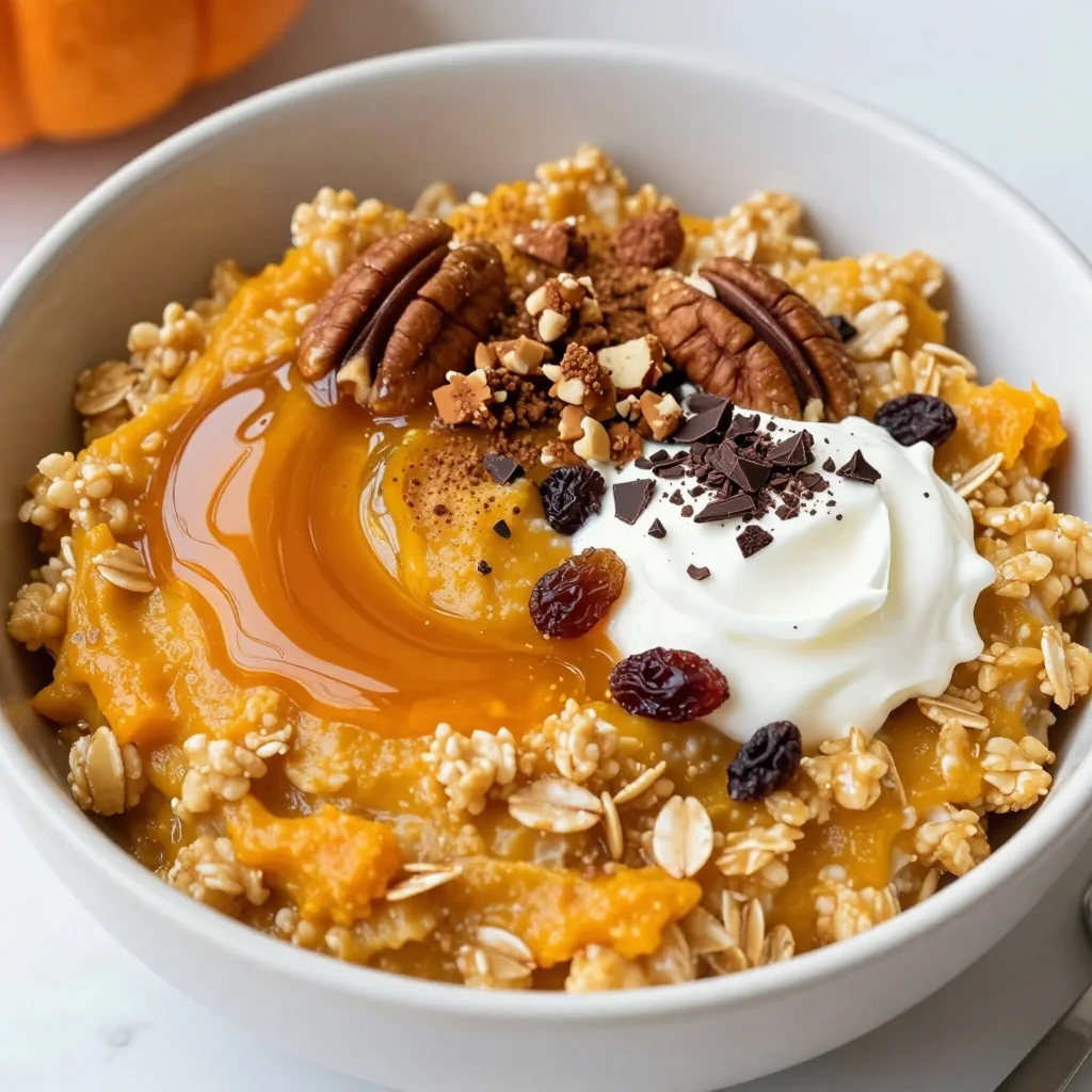 Healthy Pumpkin Spice Oatmeal for a Warm Breakfast