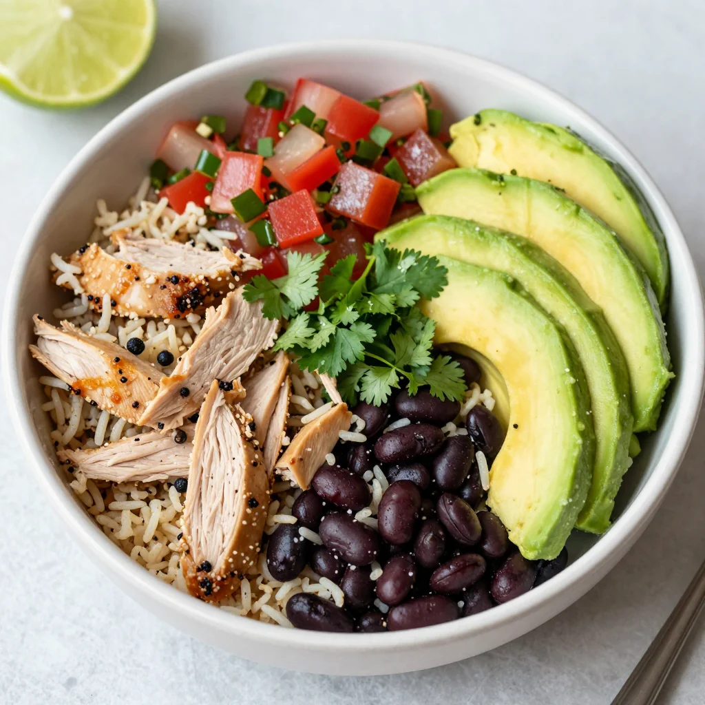 Healthy Turkey And Bean Burrito Bowl Low Cal
