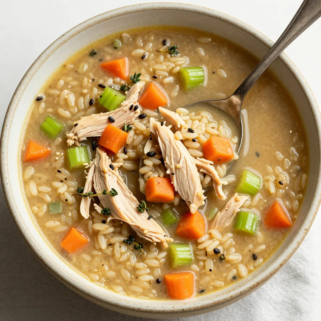 Hearty Slow Cooker Chicken and Wild Rice Soup