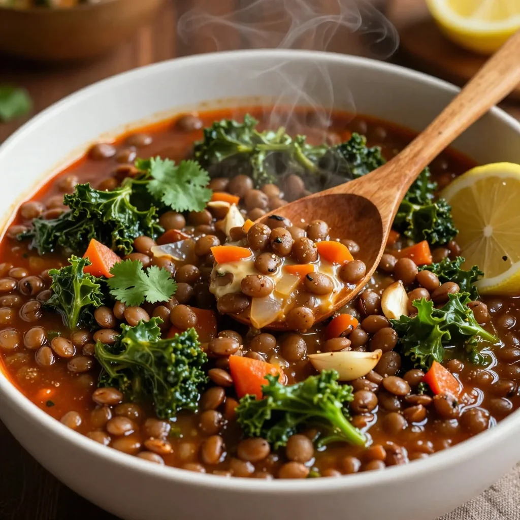 highprotein lentil and kale stew for nourishing january family dinners