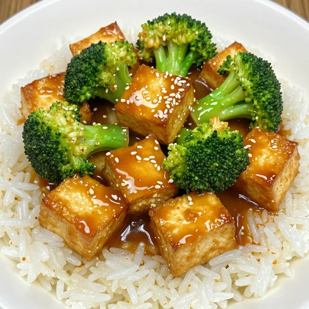 Honey Garlic Tofu for Vegan High-Protein Dinner