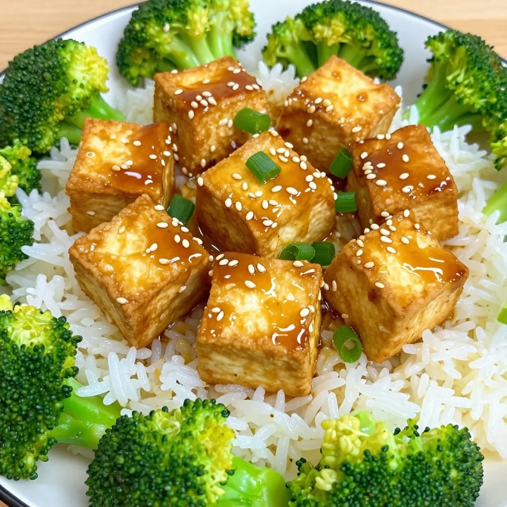 Honey Garlic Tofu for Vegan High-Protein Dinner