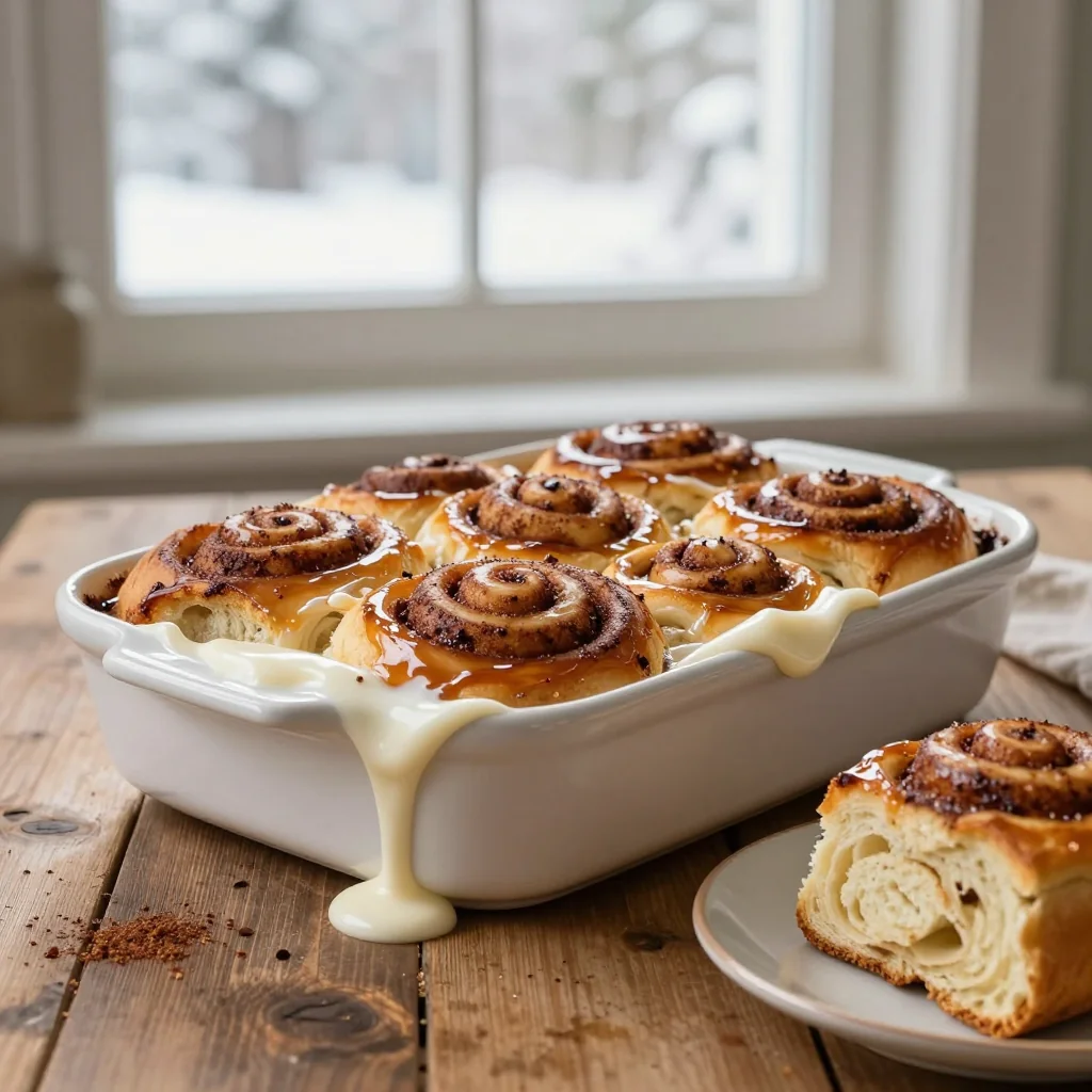 Indulgent Cinnamon Roll Casserole for a Snowy Sunday Morning