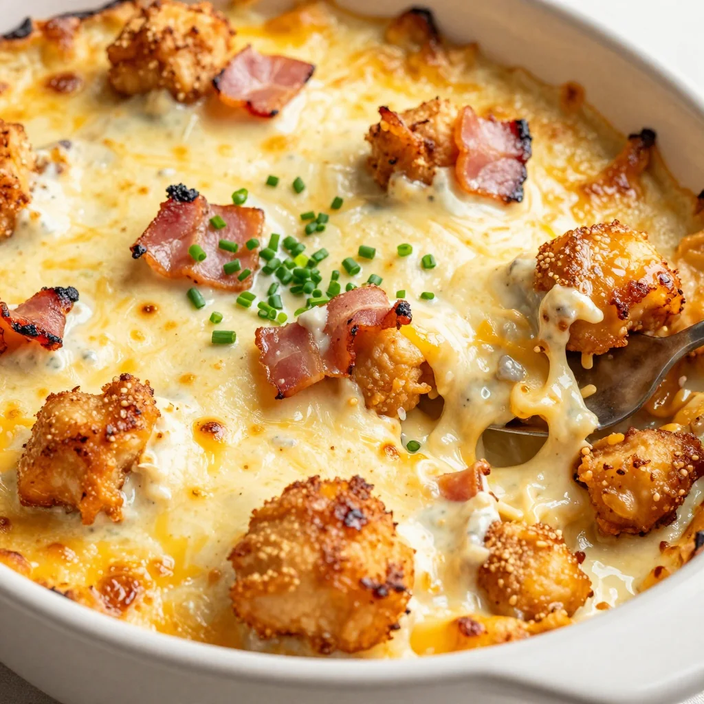 Keto Cheesy Chicken Bacon Ranch Casserole