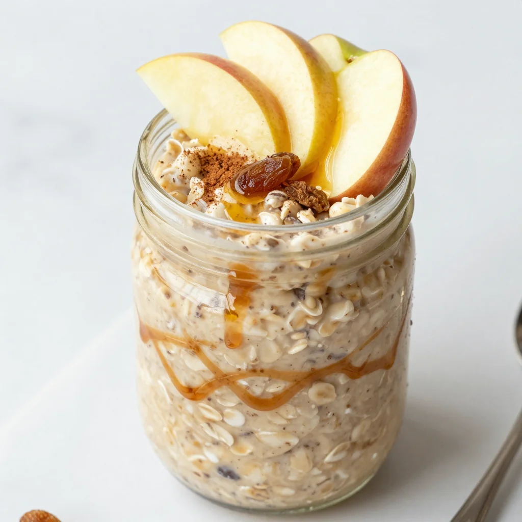 Kid-Friendly Apple Cinnamon Overnight Oats Jars